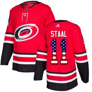 Kinder Carolina Hurricanes Eishockey Trikot Jordan Staal #11 Authentic Rot USA Flag Fashion